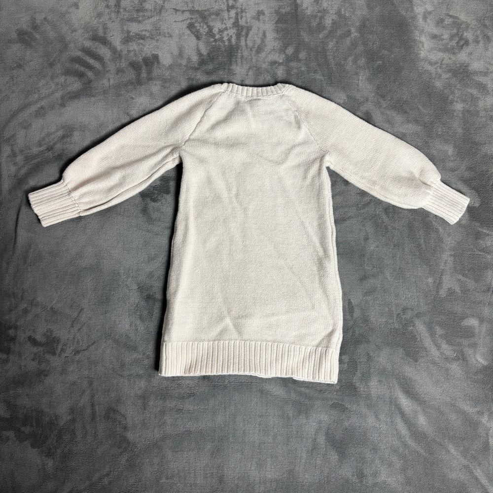 Baby Gap Toddler 2 Years Ivory Cable Knit Cotton Sweater Dress Aran Fisherman